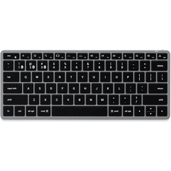 Satechi Tastatura Wireless Satechi Slim X1 Bluetooth retroiluminata, US, Gri