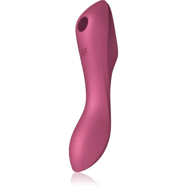 Satisfyer Curvy TRINITY 3 vibrator cu stimularea clitorisului Red 17.7 cm