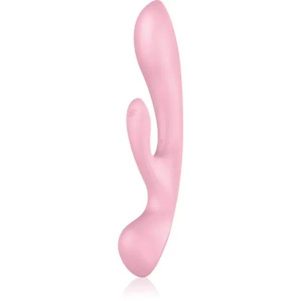 Satisfyer TRIPLE OH vibrator cu stimularea clitorisului Pink 23,5 cm