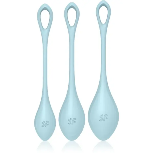 Satisfyer YONI POWER 2 TRAINING bile kegel Blue 3 buc