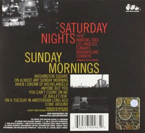 Saturday Nights & Sunday Mornings | Counting Crows