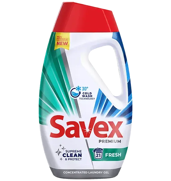Savex Detergent lichid, 1.08L, 24 spalari, Premium Fresh