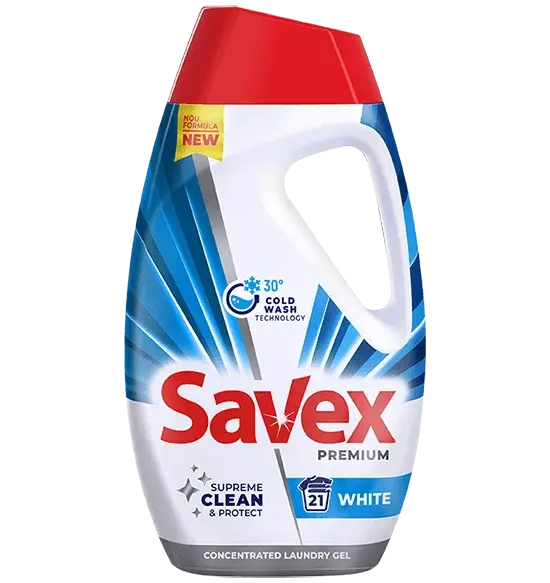 Savex Detergent lichid, 1.08L, 24 spalari, Premium White