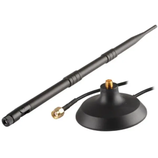 Savio Antena WI-FI Omnidirectionala Savio AK-05, 2.4GHz, 12dBI, Include cablu 2m si stand