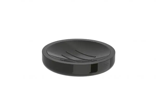 Savoniera Roca Tempo A817024CN0, pe blat, metal, lucios, Negru titan