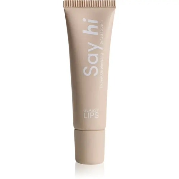 Say Hi Glassy Lips balsam de buze colorat cu peptide culoare Nude 10 ml
