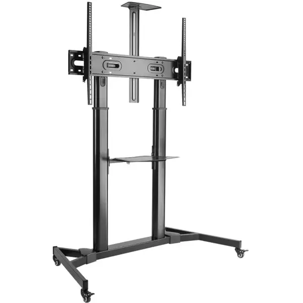 SBOX Stand TV podea mobil SBOX FS-3610, 60-100, Negru