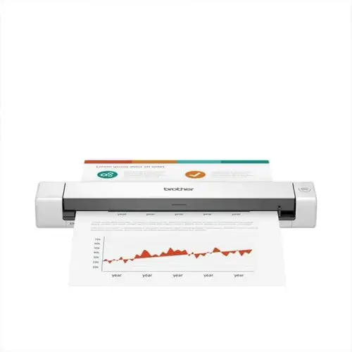 Scaner de documente portabil Brother DSmobile DS-640, USB, 300dpi, A4, 15 pag/min (Alb)