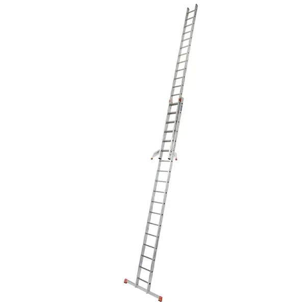 Scara culisanta din aluminiu Monto Fabilo, 2x18 trepte