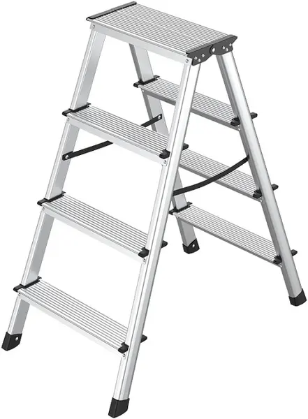 Scară dublă din aluminiu MMS - 2х4, până la 150 kg
