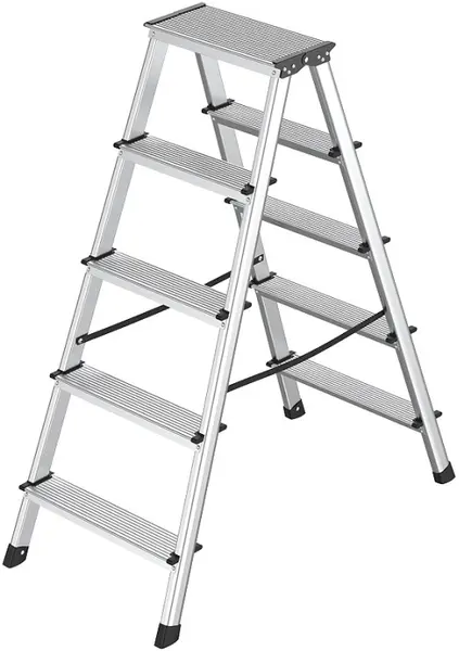 Scară dublă din aluminiu MMS - 2х5, până la 150 kg
