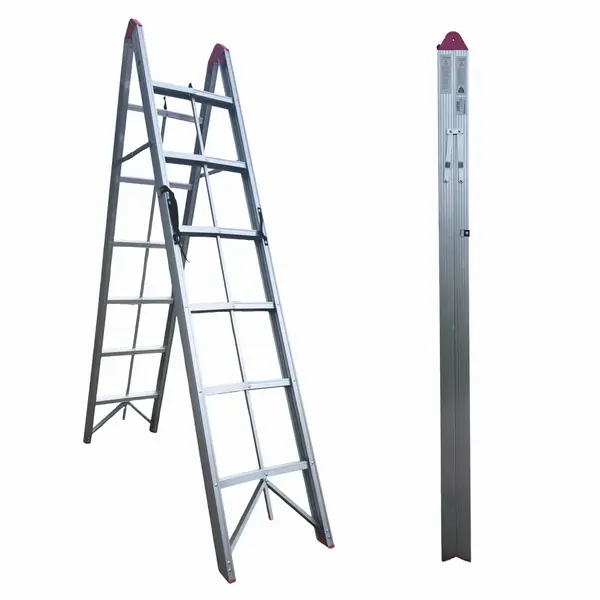 Scara pliabila ultracompacta din aluminiu MESTERINO TOOLS JL-308(2x6), 200x156x44 cm