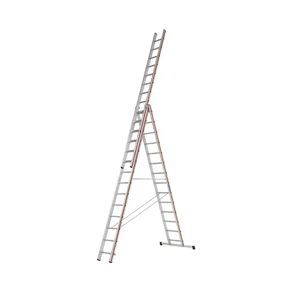 Scara profesionala din aluminiu, 3 tronsoane 3 x 14 trepte