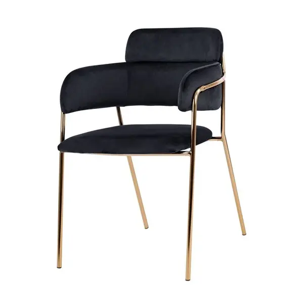 Scaun ARBERT VELVET - Negru