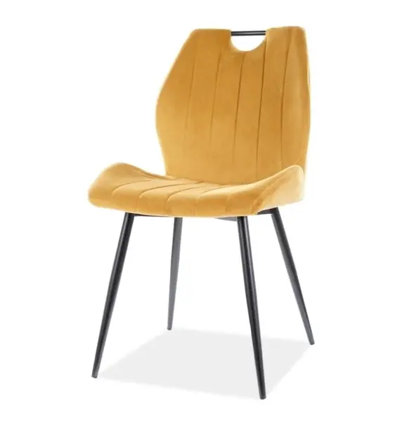 Scaun ARETT VELVET - Mustard