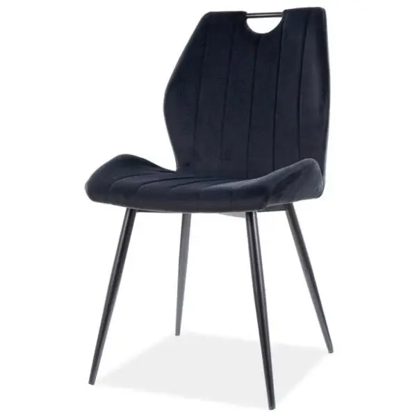 Scaun ARETT VELVET - Negru
