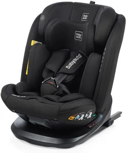 Scaun auto Babyauto - Cario, 360°, IsoFix, i-Size, 40-150 cm, Black Cross