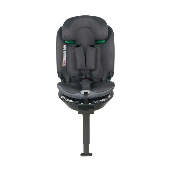 Scaun auto Be Cool Wagon Be Antracita I-Size, Rotire 360 grade, 40-150 cm, 0-36 kg, Isofix si picior stabilizator, protectie laterala de siguranta, Conform cu standardul ECE R129