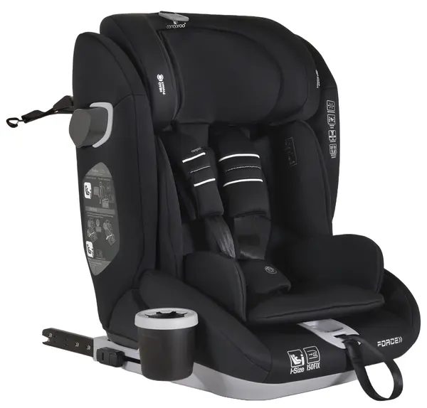 Scaun auto Cangaroo - Force, i-Size, IsoFix , 76-150 cm, negru