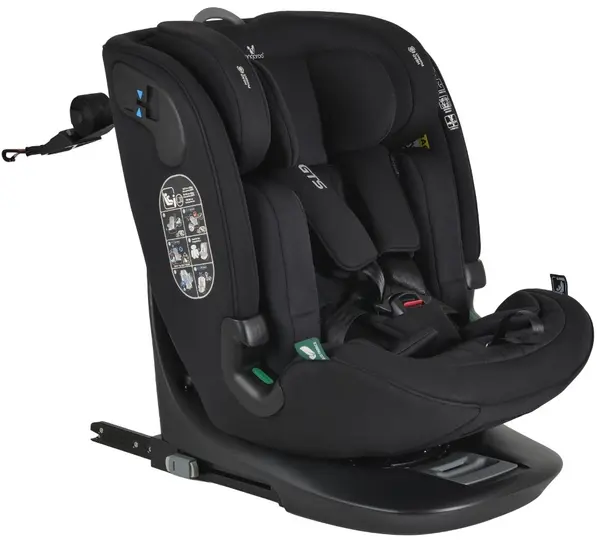 Scaun auto Cangaroo - GTS, 360°, IsoFix, I-Size, 40-150 cm, Black-ink