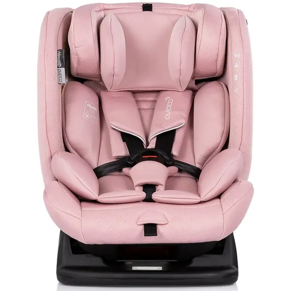 Scaun auto Chipolino Aviato Pink Marshmallow I-Size 40-150 cm, spatar reglabil, husa detasabila, perna moale