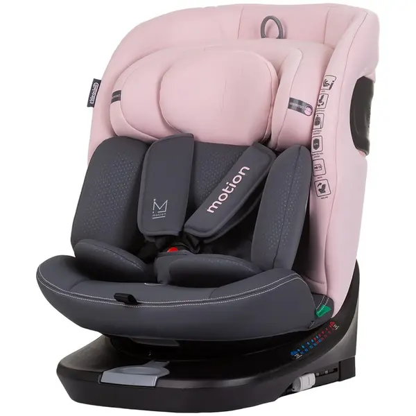 Scaun Auto Chipolino Motion, i-Size, Isofix, rotire 360, 40-150cm, roz KID058579, la doar 672,00 lei