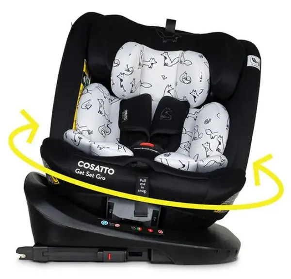 Scaun auto Cosatto - Get Set Gro, 360°, IsoFix, i-Size, 40-150 cm, Foxed