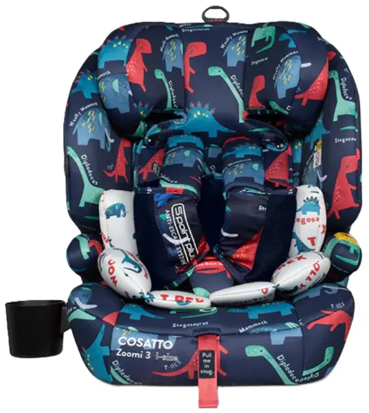 Scaun auto Cosatto - Zoomi 3, IsoFix, i-Size, 76-150 cm, D is for Dino
