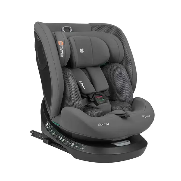Scaun auto cu isofix Kikka Boo I-Hike I-size (40-150 cm), Gri Inchis