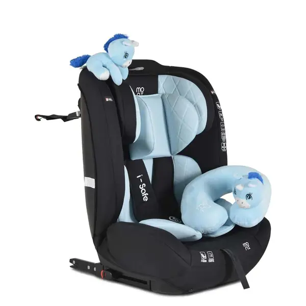 Scaun auto cu isofix Moni I-Safe I-Size (76-150 cm) 2024 Light Blue