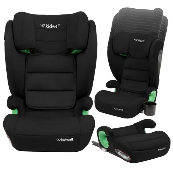 Scaun Auto Kidwell Weston, 2 in 1, Isofix, i-Size, 100-150cm, negru KID098941, la doar 586,00 lei