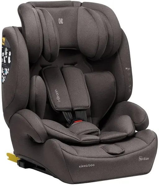 Scaun auto KikkaBoo - i-Bronn, IsoFix, i-Size, 76-150 cm, bej