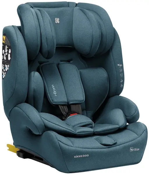 Scaun auto KikkaBoo - i-Bronn, IsoFix, i-Size, 76-150 cm, verde