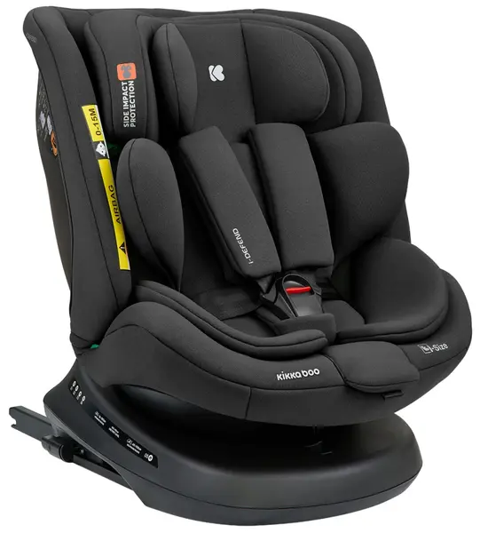 Scaun auto KikkaBoo - i-Defend, 360°, i-Size, IsoFix, 40-150 cm, Black