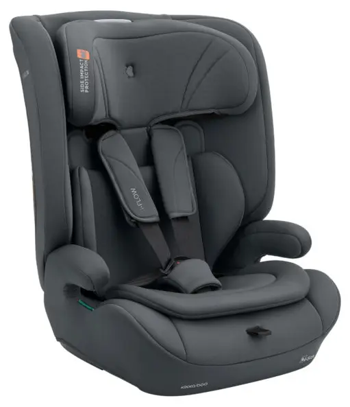 Scaun auto KikkaBoo - i-Flow, i-Size, 76-150 cm, Gri
