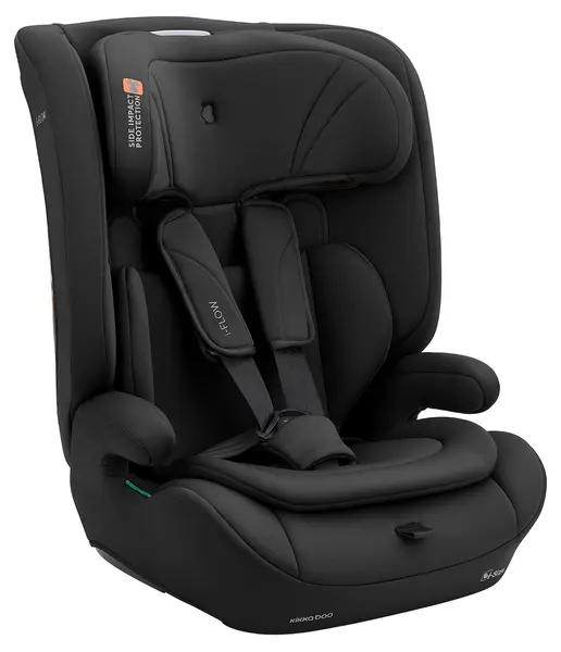 Scaun auto KikkaBoo - i-Flow, i-Size, 76-150 cm, Negru
