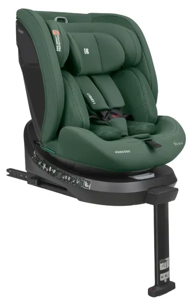 Scaun auto KikkaBoo - i-Orbit, 360°, i-Size, cu IsoFix, 40-150 cm, Army Green