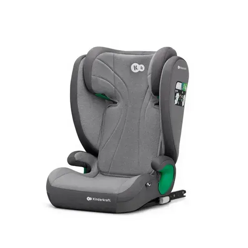 Scaun auto KinderKraft Junior Fix 2, i-Size, 100-150 cm (Gri)