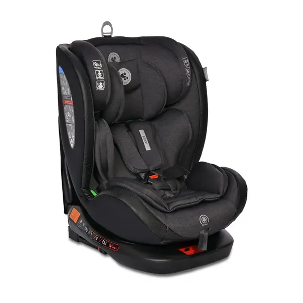 Scaun auto, Lorelli Ares, Isofix, i-Size, rotativ 360 grade, 40-150 cm, 0 luni-12 ani, Black