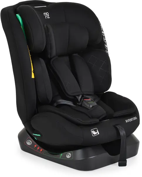 Scaun auto Moni - Aventura, I-Size, 40-150 cm, Black