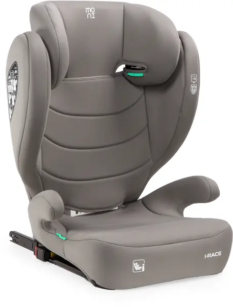 Scaun auto Moni - i-Race, IsoFix, i-Size, 100-150 cm, Cool Beige
