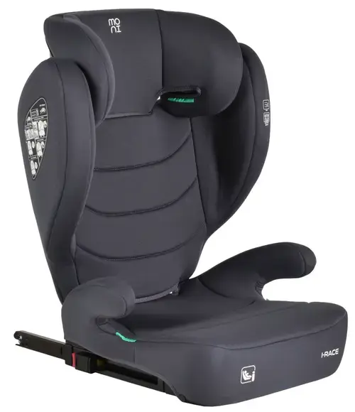 Scaun auto Moni i-Race, IsoFix, i-Size, 100-150 cm, Gri