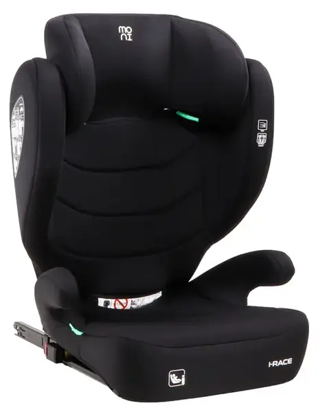 Scaun auto Moni i-Race, IsoFix, i-Size, 100-150 cm, Negru