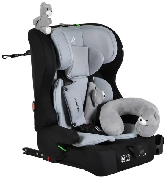 Scaun auto Moni - Security, IsoFix, i-Size, 76-150 cm, Space-grey