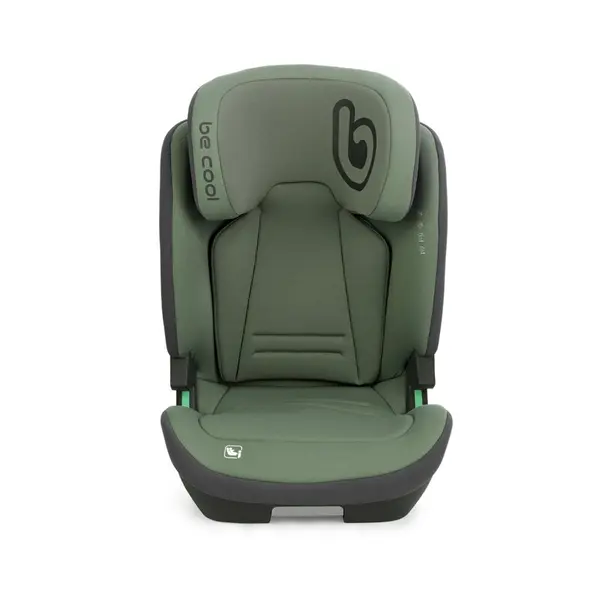Scaun auto pentru copii Be Cool Bravo Be Grass I-Size, 100-150 cm, 4-12 ani, cu isofix, inclinare anatomica, conform cu standardul european de securitate ECE R129