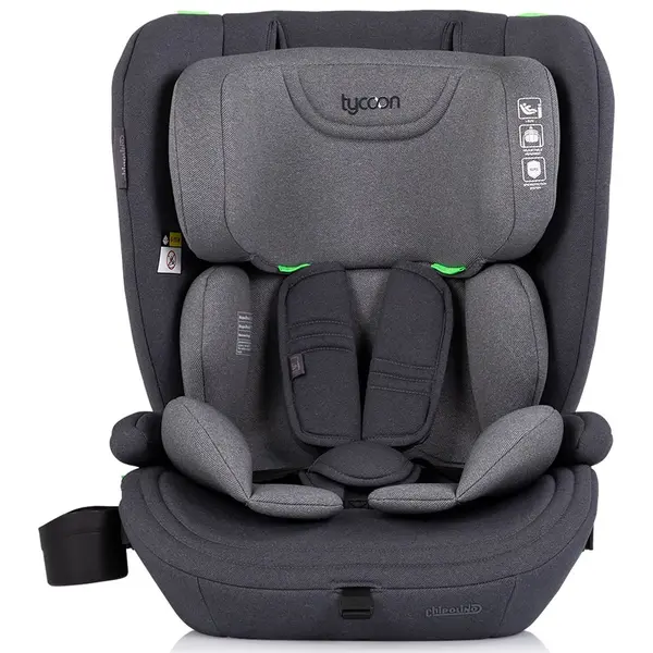 Scaun auto pentru copii Chipolino Tycoon Cloud i-Size 76-150 cm, tetiera reglabila, husa detasabila, suport pahar