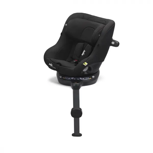 Scaun auto pentru copii Joie i-Spin 360 Compact Raven 61-105 cm, certificat R129, rotativ, spatar reglabil, tetiera ajustabila, baza cu picior de sustinere