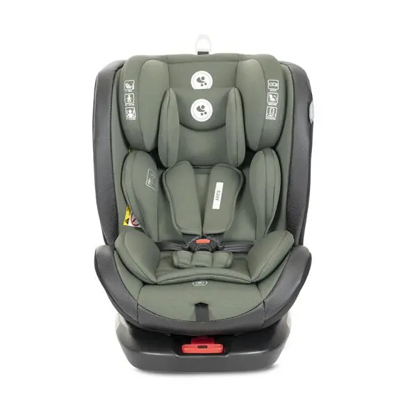 Scaun auto pentru copii Lorelli Ares Green i-Size, isofix, anti rebound bar, rotativ, 40-150 cm, 0 luni-12 ani