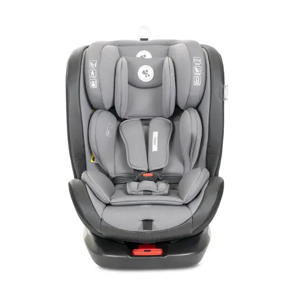 Scaun auto pentru copii Lorelli Ares Grey i-Size, isofix, anti rebound bar, rotativ, 40-150 cm, 0 luni-12 ani