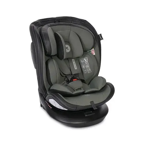 Scaun auto pentru copii Lorelli Aviator Green, Isofix, i-Size, 0 Luni-12 Ani, 40-150 cm, certificat R129, baza rotativa 360 grade, reglabil, sistem protectie impact lateral, sistem antibasculare